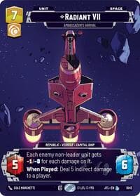 Radiant VII - Ambassadors' Arrival (Prestige) - Jump to Lightspeed - Star Wars: Unlimited card