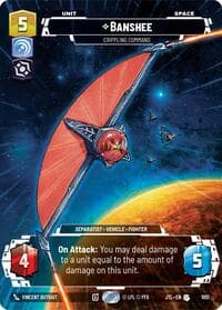 Banshee - Crippling Command (Prestige Foil) - Jump to Lightspeed - Star Wars: Unlimited card