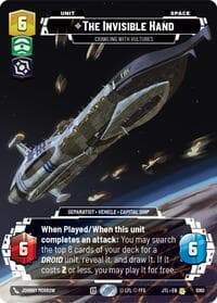The Invisible Hand - Crawling With Vultures (Prestige Foil) - Jump to Lightspeed - Star Wars: Unlimited card