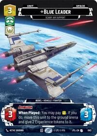 Blue Leader - Scarif Air Support (Prestige Foil) - Jump to Lightspeed - Star Wars: Unlimited card