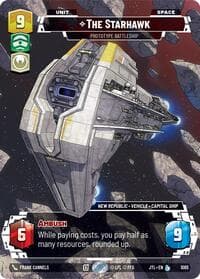 The Starhawk - Prototype Battleship (Prestige Foil) - Jump to Lightspeed - Star Wars: Unlimited card