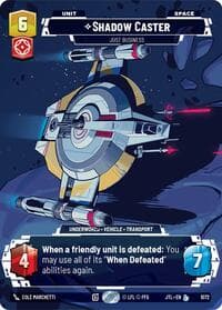 Shadow Caster - Just Business (Prestige Foil) - Jump to Lightspeed - Star Wars: Unlimited card