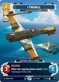 Fireball - An Explosion With Wings (Prestige Foil) - Jump to Lightspeed - Star Wars: Unlimited card
