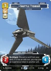 Shuttle Tydirium - Fly Casual (Prestige Foil) - Jump to Lightspeed - Star Wars: Unlimited card