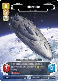 Home One - On My Mark (Prestige Foil) - Jump to Lightspeed - Star Wars: Unlimited card