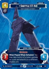 Shuttle ST-149 - Under Krennic's Authority (Prestige Foil) - Jump to Lightspeed - Star Wars: Unlimited card