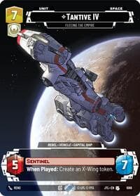 Tantive IV - Fleeing the Empire (Prestige Foil) - Jump to Lightspeed - Star Wars: Unlimited card