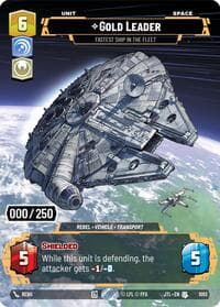 Gold Leader - Fastest Ship in the Fleet (Serialized) - Jump to Lightspeed - Star Wars: Unlimited card