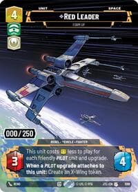 Red Leader - Form Up (Serialized) - Jump to Lightspeed - Star Wars: Unlimited card