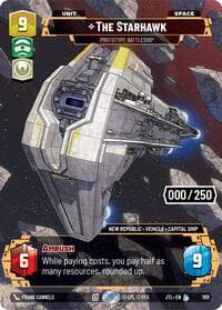 The Starhawk - Prototype Battleship (Serialized) - Jump to Lightspeed - Star Wars: Unlimited card