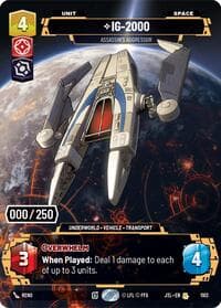 IG-2000 - Assassin's Aggressor (Serialized) - Jump to Lightspeed - Star Wars: Unlimited card