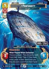 Profundity - We Fight! (Serialized) - Jump to Lightspeed - Star Wars: Unlimited card