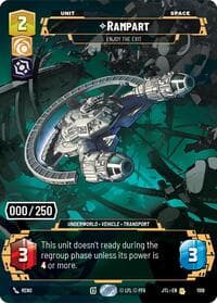 Rampart - Enjoy the Exit (Serialized) - Jump to Lightspeed - Star Wars: Unlimited card