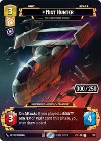 Mist Hunter - The Findsman's Pursuit (Serialized) - Jump to Lightspeed - Star Wars: Unlimited card