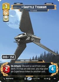 Shuttle Tydirium - Fly Casual (Serialized) - Jump to Lightspeed - Star Wars: Unlimited card