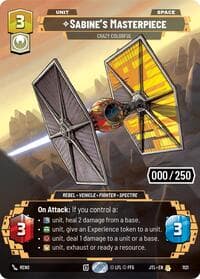 Sabine's Masterpiece - Crazy Colorful (Serialized) - Jump to Lightspeed - Star Wars: Unlimited card