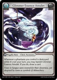Glimmer Essence Amulet - Diao Chan Re: Collection, Idyll Corsage - Grand Archive TCG card
