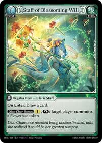 Staff of Blossoming Will - Diao Chan Re: Collection, Idyll Corsage - Grand Archive TCG card
