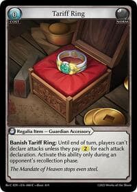 Tariff Ring - Diao Chan Re: Collection, Idyll Corsage - Grand Archive TCG card