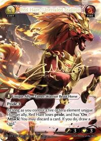 Red Hare, Unrivaled Stallion - Abyssal Heaven Event Pack - Grand Archive TCG card