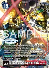 Shoutmon X7: Superior Mode (Ultimate Cup 25-26 Season 1) - Across Time - Digimon Card Game card