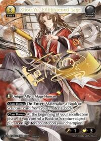 Zhou Yu, Enlightened Sage - Abyssal Heaven Event Pack - Grand Archive TCG card