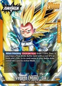 Vegeta (Mini) : DA - FS08-01 - Starter Deck 8: Vegeta (Mini) Super Saiyan 3 - Dragon Ball Super: Fusion World card
