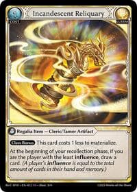 Incandescent Reliquary - Guo Jia Re: Collection, Heaven’s Favored - Grand Archive TCG card