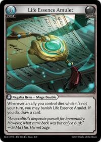 Life Essence Amulet - Guo Jia Re: Collection, Heaven’s Favored - Grand Archive TCG card