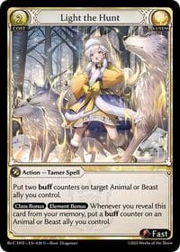 Light the Hunt - Guo Jia Re: Collection, Heaven’s Favored - Grand Archive TCG card