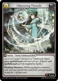 Obscuring Threads - Guo Jia Re: Collection, Heaven’s Favored - Grand Archive TCG card
