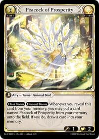 Peacock of Prosperity - Guo Jia Re: Collection, Heaven’s Favored - Grand Archive TCG card