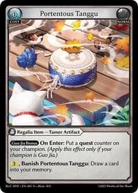Portentous Tanggu - Guo Jia Re: Collection, Heaven’s Favored - Grand Archive TCG card