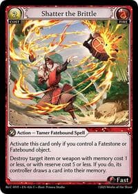 Shatter the Brittle - Guo Jia Re: Collection, Heaven’s Favored - Grand Archive TCG card