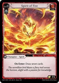 Spirit of Fire - Guo Jia Re: Collection, Heaven’s Favored - Grand Archive TCG card