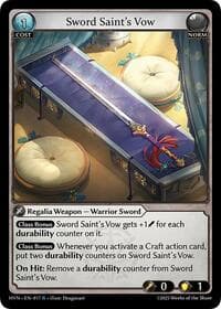 Sword Saint's Vow - Abyssal Heaven - Grand Archive TCG card