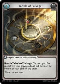 Tabula of Salvage - Abyssal Heaven - Grand Archive TCG card