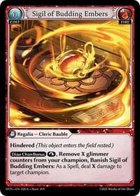 Sigil of Budding Embers - Abyssal Heaven - Grand Archive TCG card