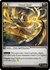 Annul Spell - Abyssal Heaven - Grand Archive TCG card