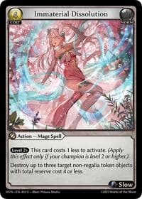 Immaterial Dissolution - Abyssal Heaven - Grand Archive TCG card
