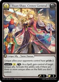 Yuan Shao, Crown General - Abyssal Heaven - Grand Archive TCG card