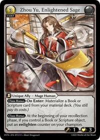 Zhou Yu, Enlightened Sage - Abyssal Heaven - Grand Archive TCG card