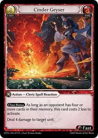 Cinder Geyser - Abyssal Heaven - Grand Archive TCG card
