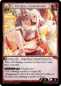 Da Qiao, Cinderbinder - Abyssal Heaven - Grand Archive TCG card