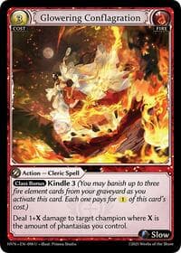 Glowering Conflagration - Abyssal Heaven - Grand Archive TCG card