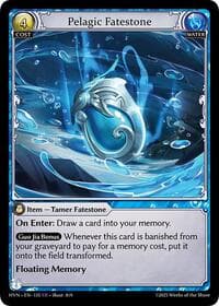Pelagic Fatestone // Slick Torrentrider - Abyssal Heaven - Grand Archive TCG card