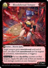 Bloodshroud Temper - Abyssal Heaven - Grand Archive TCG card