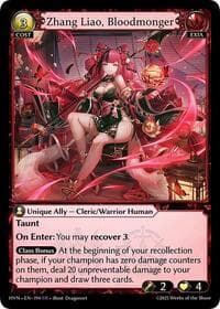 Zhang Liao, Bloodmonger - Abyssal Heaven - Grand Archive TCG card