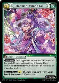 Bloom: Autumn's Fall - Abyssal Heaven - Grand Archive TCG card