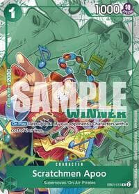 Scratchmen Apoo (Winner Pack 2025 Vol. 2) - One Piece Promotion Cards - One Piece Card Game card